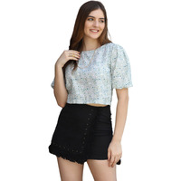 Greciilooks Womens Lycra Regular Fit Jeans Tops (Green, Xx-Large)