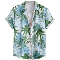 Flosive Men Popcorn Fabric Shirt (Xl, Dark Green)