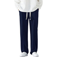 Greciilooks Men's Lycra Cargo Track Pants  Loose Fit Joggers For Men | Korean Style Travel & Lounge Wear With Pockets Blue