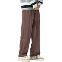 Greciilooks Men's Lycra Cargo Track Pants  Loose Fit Joggers For Men | Korean Style Travel & Lounge Wear With Pockets Brown