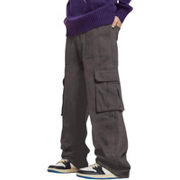 Greciilooks Casual Trousers Pants Grey