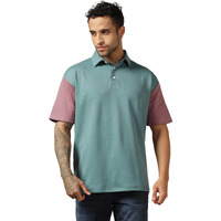 Greciilooks Oversized Polo T Shirts For Men (Gl-Mt-1100-Xl-Green)