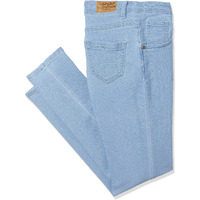 High Star Women's Blue Slim Fit Mid-Rise Clean Look Stretchable Jeans (28)