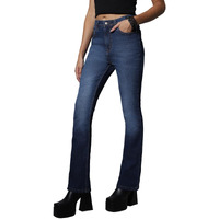 High Star Women's Bootcut Fit Stretchable Jeans (Hswjns2009_Blue_36)