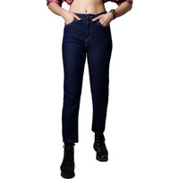High Star Women's Straight Fit Stretchable Jeans (Hswjnw23101_Ig2_Blue_36)