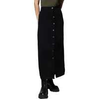 High Star Cotton Blend A-Line Skirt Black