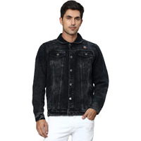 High Star Cotton Men's Standard Length Jacket (Hsmdjs144_Blue_Small)