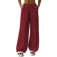 Greciilooks Women's Loose High Rise Trouser | High-Waist Korean Pants | Formal Track Pant | Cargo Style Baggy Trendy