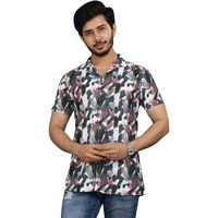 I Enterprise Half Sleeve Relaxed Fit Men's Casual Shirt | Cotton Blend Oversized Shirts For Men Loose Fit | Oversized Printed Shirts For Men Color_Multicolor3 Size_Large