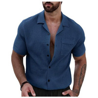 I Enterprise Men Stylish Shirt|| Regular Fit Shirt For Men|| Men Stylish Shirt || Men Printed Shirt || Oversized Shirts For Men|| Shirt For Men (Solid-Shirt)_Size:- X-Large Color_Blue