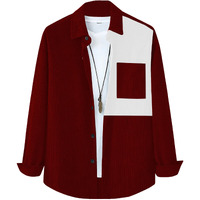 I Enterprise Men's & Boy's Shirts  Stylish Formal, Casual Fabric, Slim Fit & Regular Fit || Trendy Colors & Designs (Ds1_Sr102-L) Maroon