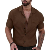 I Enterprise Men's & Boy's Shirts  Stylish Formal, Casual Fabric, Slim Fit & Regular Fit || Trendy Colors & Designs (Ds1_Sr165-M) Brown