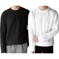 I Enterprise Men's Cotton Bland T Shirt | Round Neck | Full Sleeve | Plain | Combo Pack Of 2 - Regular Fit*T2_Sr93-Sr56*Xl