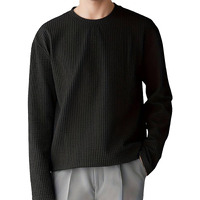 I Enterprise Men's & Boy's Full Sleeve T-Shirts, Trendy Designs, And Comfortable Fit || Casual, Sports, And Everyday Wear || Soft & Durable Fabric (Ds1_Sr93-M) Black