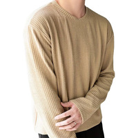 I Enterprise Men's & Boy's Full Sleeve T-Shirts, Trendy Designs, And Comfortable Fit || Casual, Sports, And Everyday Wear || Soft & Durable Fabric (Dr4_Sr94-Xl) Beige