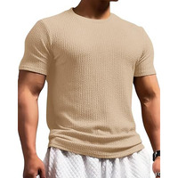 I Enterprise Men's & Boy's Half Sleeve T-Shirts, Trendy Designs, And Comfortable Fit || Casual, Sports, And Everyday Wear || Soft & Durable Fabric (Ds1_Sr110-L) Biege