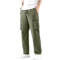 Indoprimo Men Cargo || Men Cargo Pants || Men Cargo Pants Cotton || Cargos For Men || Men Cargo Trouser || Trouser For Men - Rome (In, Alpha, 2Xl, Green)