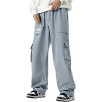 Indoprimo Men Cargo || Men Cargo Pants || Men Cargo Pants Cotton || Cargos For Men || Men Cargo Trouser - Miami (In, Alpha, M, Grey)