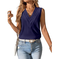 Indoprimo Fancy Top For Women Stylish Top For Women Korean Top Western Tops For Girls (In, Alpha, S, Navy)