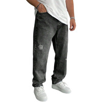 Dhruvi Trendz Men Jeans | Men Jeans Pants | Denim Jeans | Baggy Jeans For Men | Loose Fit Jeans For Men | Stylish Jeans For Men (Dt-Mj-30-32-Black)