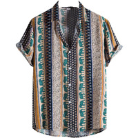 Dhruvi Trendz Mens Rayon Men's Casual Shirt Regular Fit Western (Dt-Ms-6097_Blue_S)