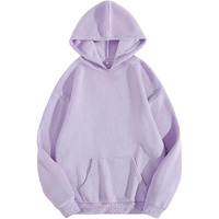 Dhruvi Trendz Men's Hoodies || Cotton Hoodies For Boys || Full Sleeve Hooded Neck With 2 Big Pockets || Regular Fit Sweatshirt|| Winter Wear For Mens|| Outing || Trekking ||Casual Wear (Violet, Large)