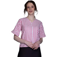 Dhruvi Trendz Women Cotton Top For Women Regular Fit Regular (Dt-W1452_Pink_S)