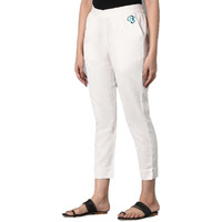 Digital Shopee Women Casual Formal Western Stylish Rayon Trouser Regular Fit Plain Pants Lowers Bottom Wear Office Wear | Ds-Pants-Ethnicwear-White-4Xl