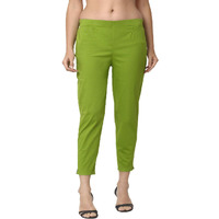 Digital Shopee Women Cotton Trouser Pant | Regular Fit Casual Trouser For Girls And Womens Green|5Xl