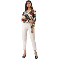 Digital Shopee Women's Regular Fit Cotton Trouser (Ds-Pants-White-M_White_M)