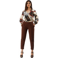 Digital Shopee Women's Regular Fit Casual Trouser (Ds-Pants-Ethnicwear-Brown-S