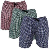 Digital Shopee Men's Cotton Shorts Boxers, Multicolour, Pack Of 3, Medium