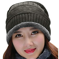 Digital Shopee Girl's Cold Weather Headband (Esg-Woven-Cap-Grey_Steel