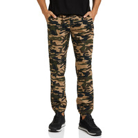 Diverse Men's Slim Casual Joggers (Dcmct55Sc19L37-1011B_Beige/Black_36)