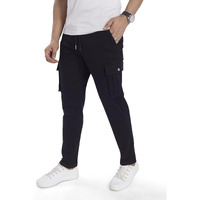 Divisive Men's Cotton Cargo Pants (Dcr112_38_Black)