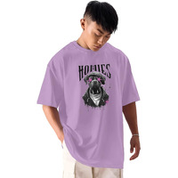 Shodox Mens 100% Cotton Oversized Half Sleeve Tshirt For Men - Drop Shoulder Front And Back Printed Round Neck Tshirts, Relaxed Fit T-Shirt - (Pack Of 1)