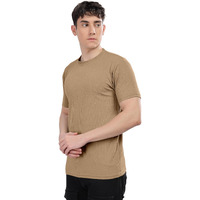 Shodox Mens Polycotton Solid Round Neck Regular Fit Tshirt (Pack Of 1)
