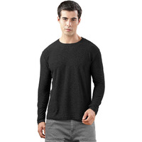 Shodox Mens Polycotton Regular Fit Half Sleeve Solid Round Neck Tshirt For Men (Pack Of 1) Black