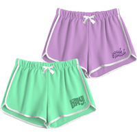 Shodox 100% Cotton Women Casual Shorts - Printed Short For Gym, Yoga, Cycling, Dance, Summer - Regular Fit (Pack Of 2)