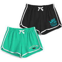 Shodox 100% Cotton Women Casual Shorts - Printed Short For Gym, Yoga, Cycling, Dance, Summer - Regular Fit (Pack Of 2)