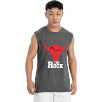 Shodox Men's 100% Cotton Tank Tops Round Neck Sleeveless Sports Loose Fit Vest (Pack Of 1)