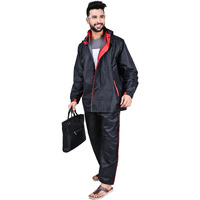 Rupa Rainwear For Men, Waterproof Nylon Blended Rain Jacket With Pants And Carry Bag, Pack Of 1