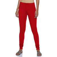 Rupa Softline Women's Skinny Leggings (Sl41Blood Red Fs),Free Size | Rise Style: Mid Rise
