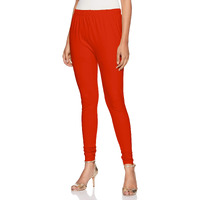 Rupa Softline Women's Regular Fit Leggings (Slw81Mango_Orange_Fs),Free Size