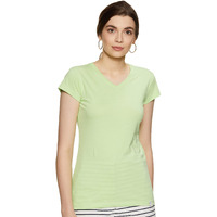 Rupa Softline Women's Solid Regular Fit T-Shirt (Sltvn09Vprdgrn_Green_L
