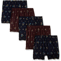 Rupa Jon Printed Trunk For Boys | 100% Cotton Fabric | Inner Elastic | Pack Of 5 Assorted