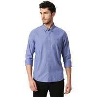 Thomas Scott Solid Color Long Sleeve Regular Fit Casual Shirt For Mens