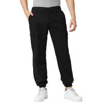 Thomas Scott Men's Solid Slim Fit Trouser Black