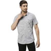 Thomas Scott Mens | Half Sleeve Checkes | Printed | Slim Fit | 100% Cotton | Spread Collar | Shirts (Blue 1_M)