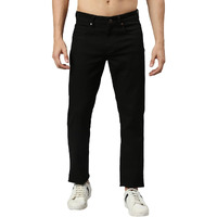 Thomas Scott Mens Mid Rise Clean Look Slim Fit Jeans (Tsj004_Black, 30)